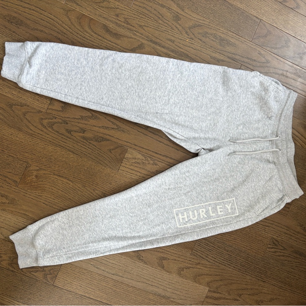 Hurley Gray Sweatpants Relaxed Fit Joggers